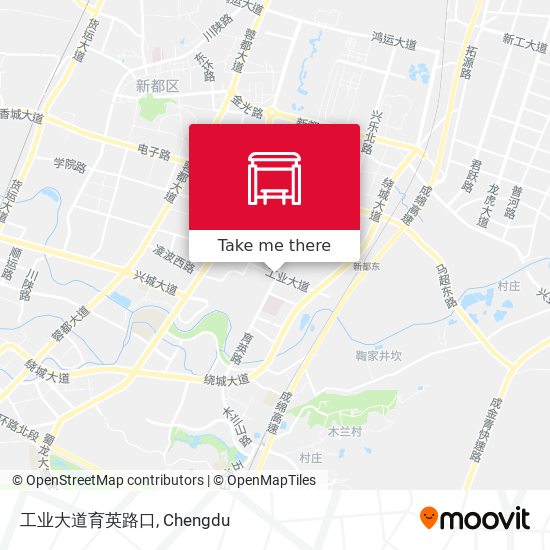 工业大道育英路口 map