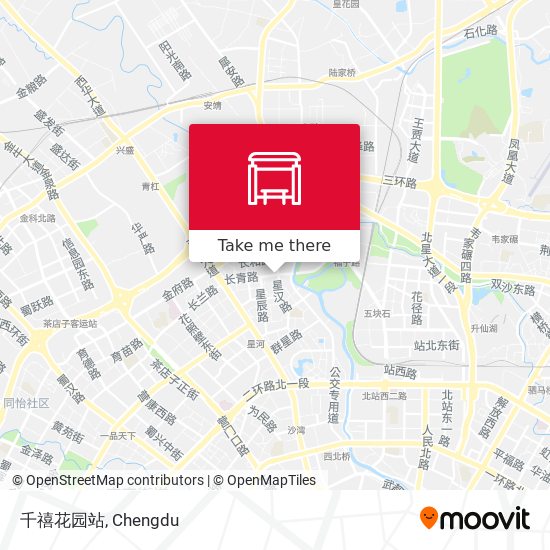 千禧花园站 map