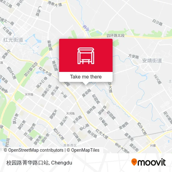 校园路菁华路口站 map
