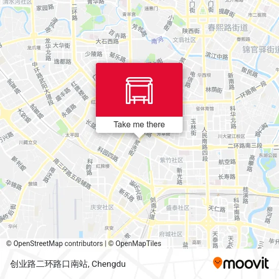 创业路二环路口南站 map