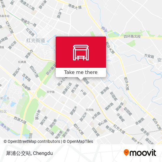 犀浦公交站 map