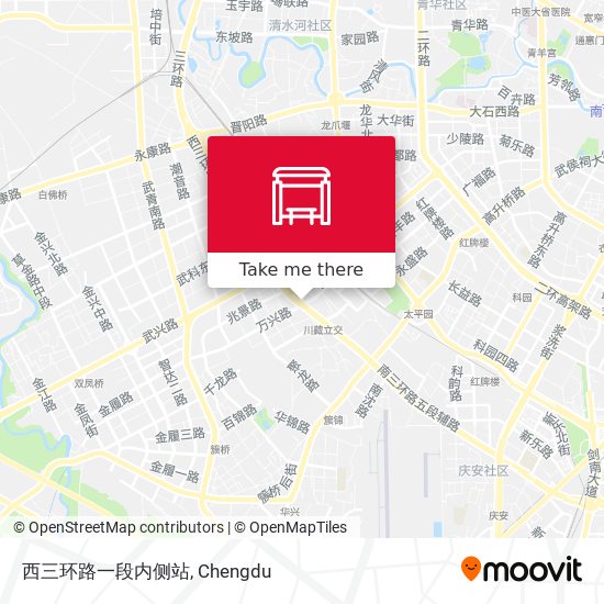 西三环路一段内侧站 map
