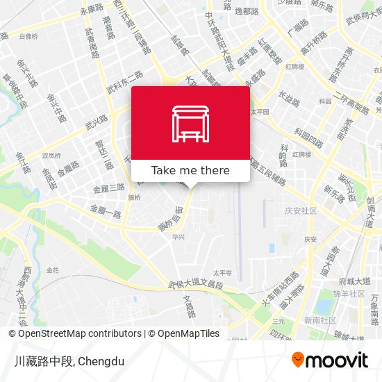 川藏路中段 map