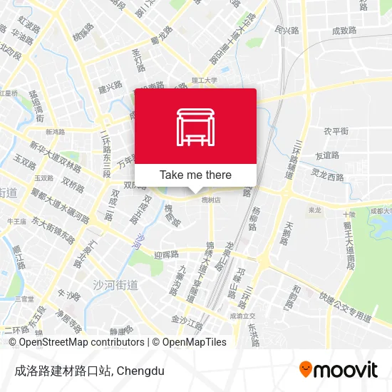 成洛路建材路口站 map