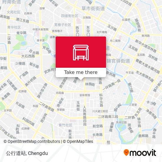 公行道站 map