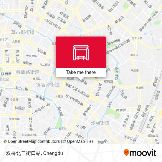 双桥北二街口站 map