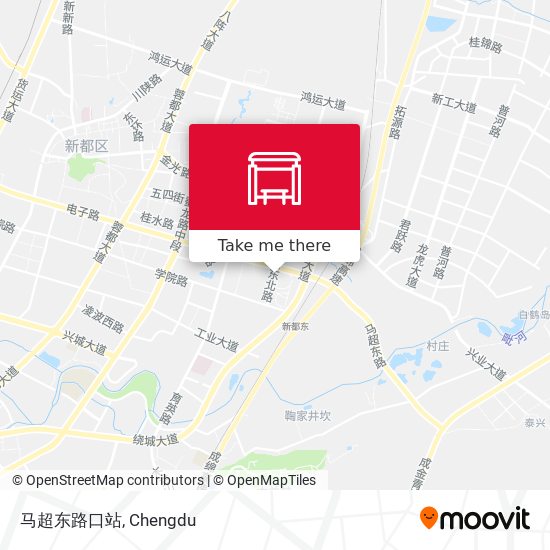 马超东路口站 map