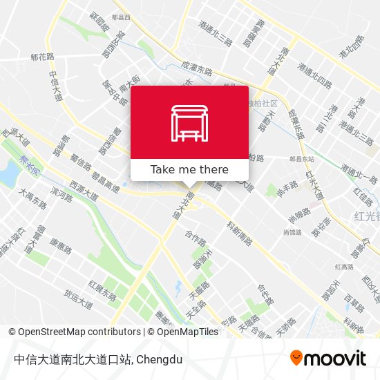 中信大道南北大道口站 map