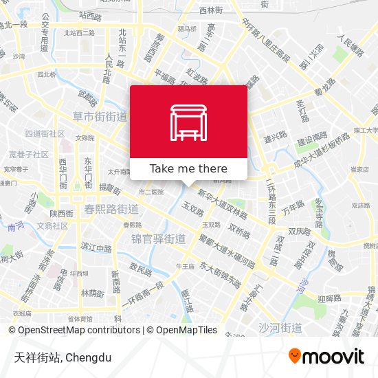 天祥街站 map
