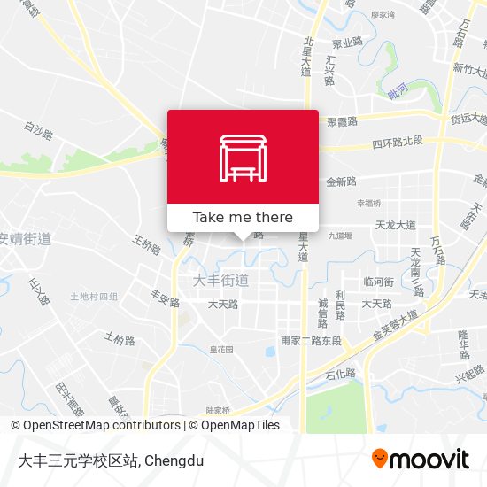 大丰三元学校区站 map