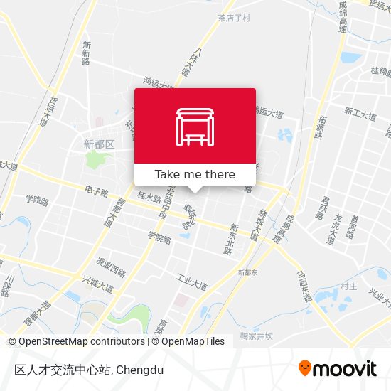 区人才交流中心站 map