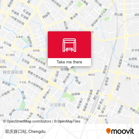双庆路口站 map