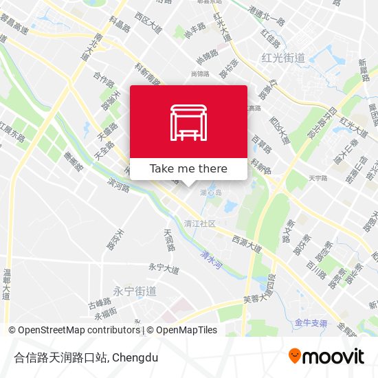 合信路天润路口站 map