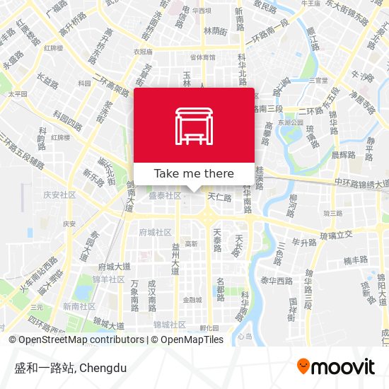 盛和一路站 map