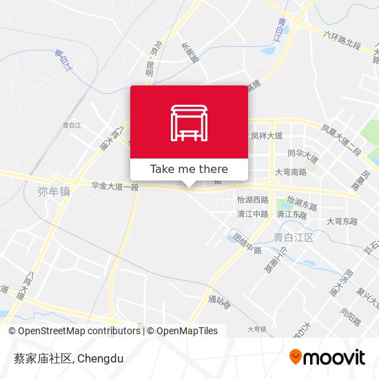 蔡家庙社区 map