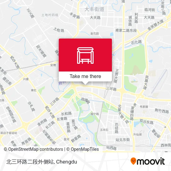 北三环路二段外侧站 map