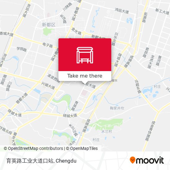 育英路工业大道口站 map