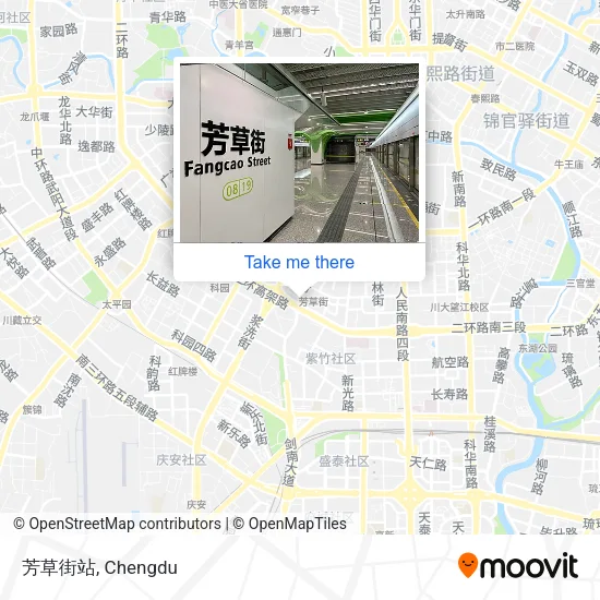 芳草街站 map