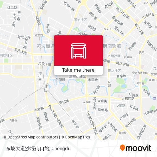 东坡大道沙堰街口站 map