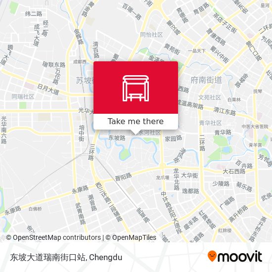 东坡大道瑞南街口站 map