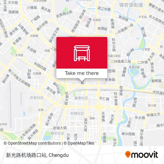 新光路机场路口站 map