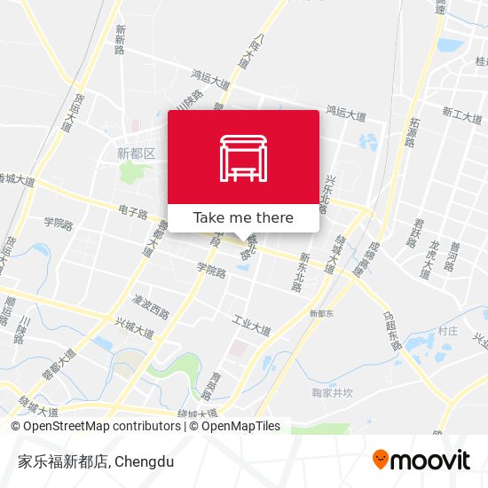 家乐福新都店 map
