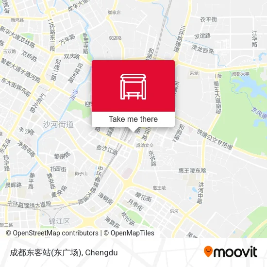 成都东客站(东广场) map