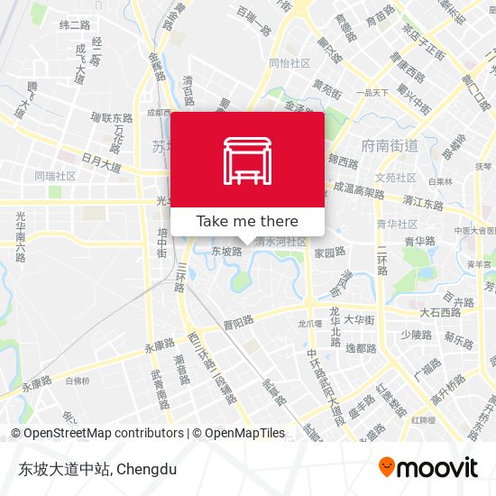 东坡大道中站 map