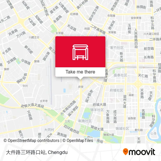 大件路三环路口站 map