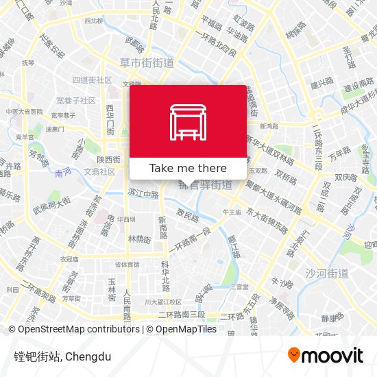 镗钯街站 map
