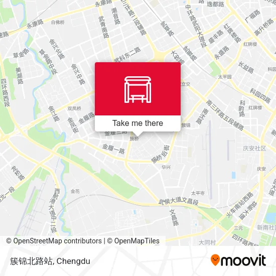 簇锦北路站 map