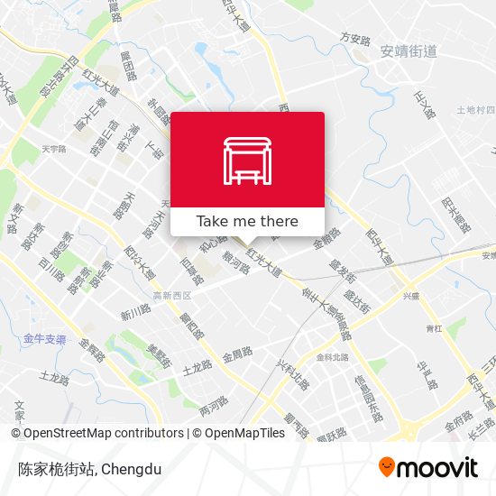 陈家桅街站 map