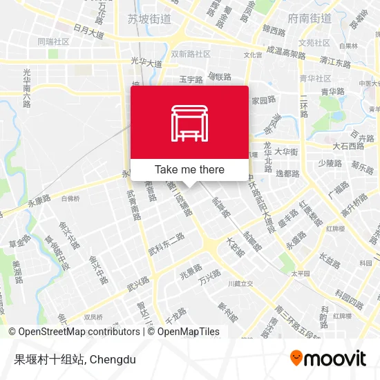 果堰村十组站 map