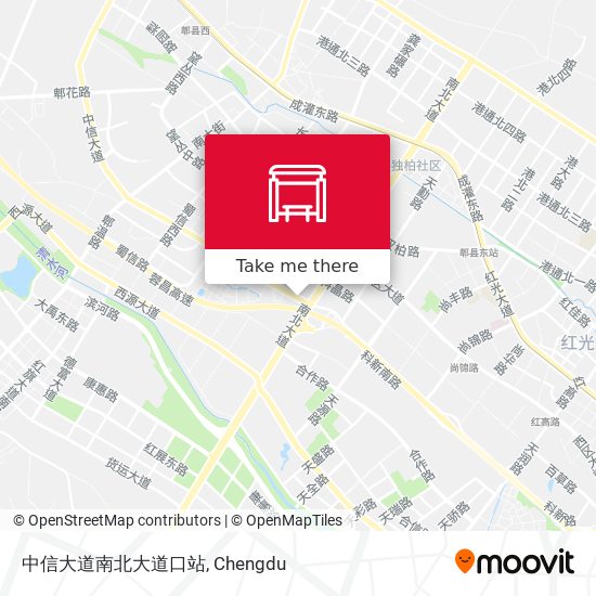 中信大道南北大道口站 map