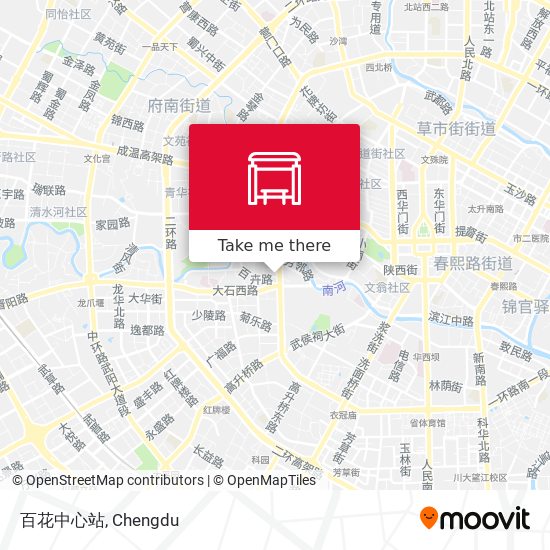 百花中心站 map