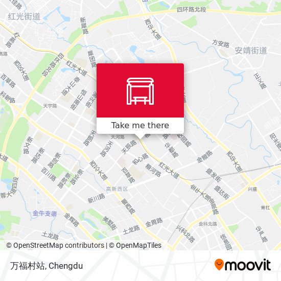 万福村站 map