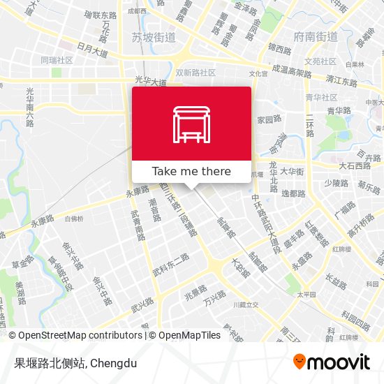 果堰路北侧站 map