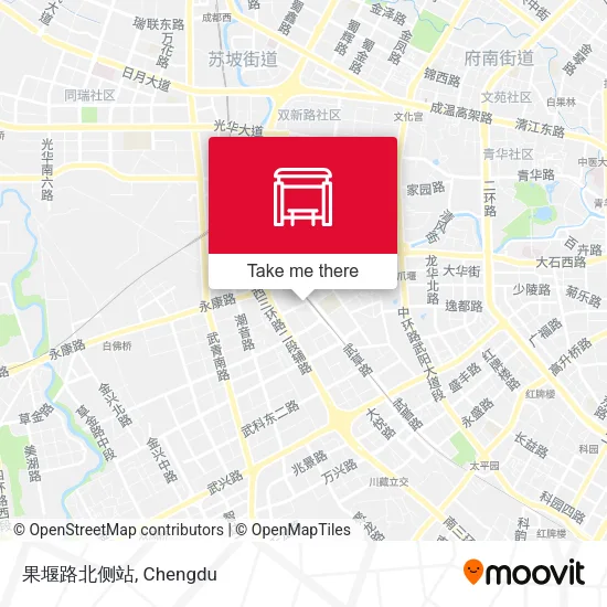 果堰路北侧站 map