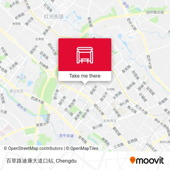 百草路迪康大道口站 map