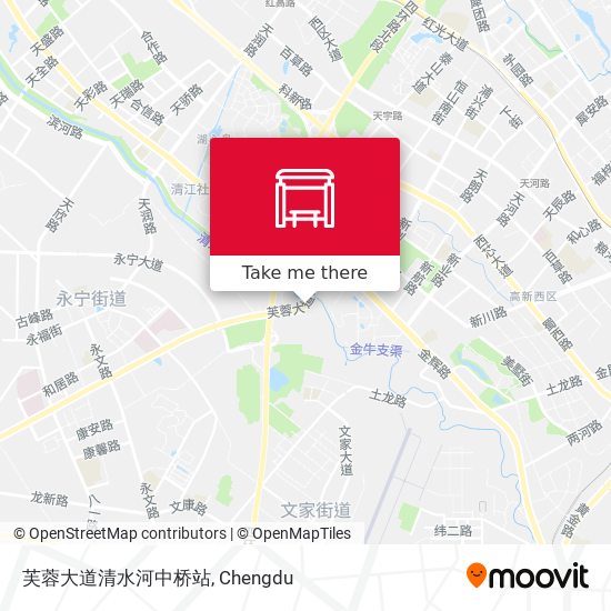 芙蓉大道清水河中桥站 map