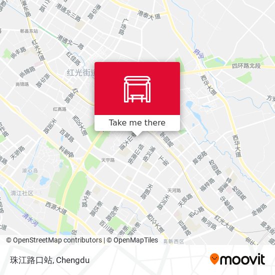 珠江路口站 map
