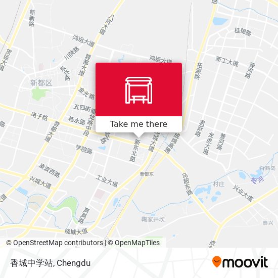香城中学站 map