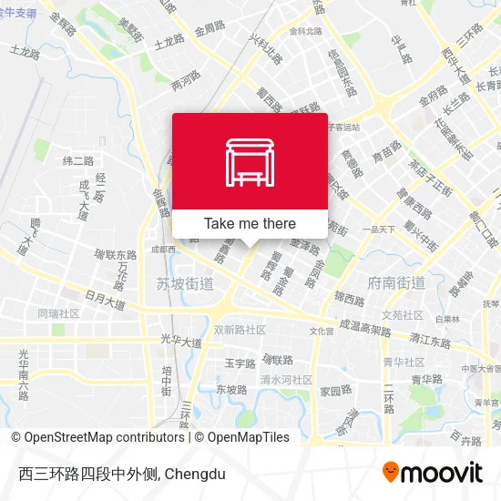 西三环路四段中外侧 map