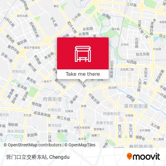 营门口立交桥东站 map