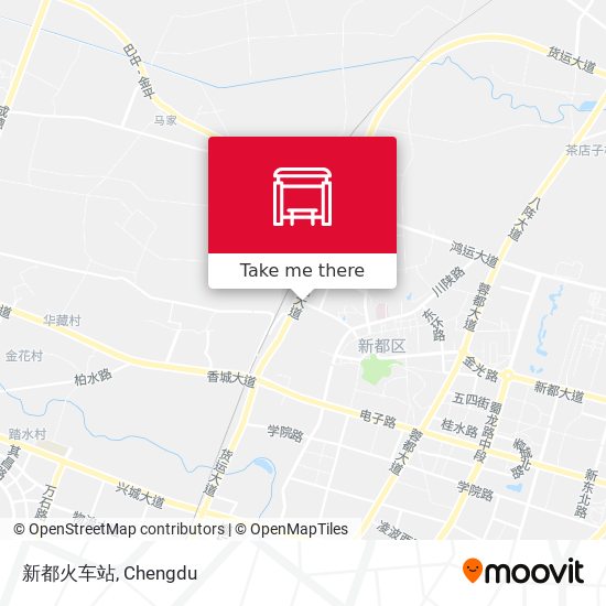 新都火车站 map