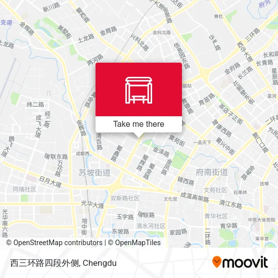 西三环路四段外侧 map