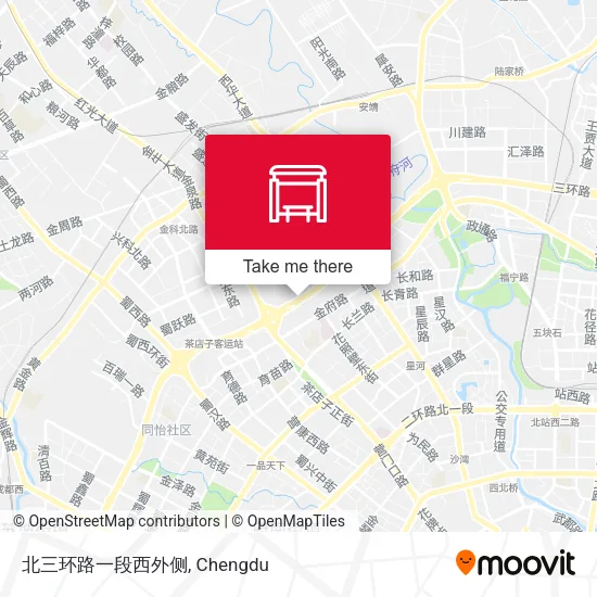 北三环路一段西外侧 map