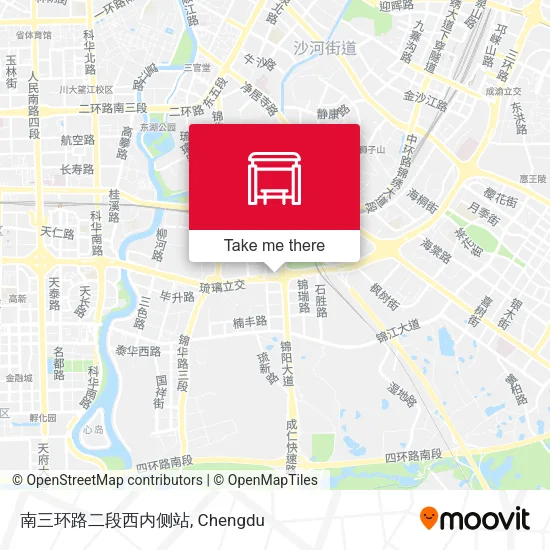 南三环路二段西内侧站 map