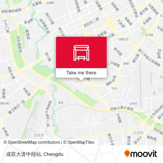 成双大道中段站 map