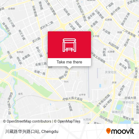 川藏路华兴路口站 map